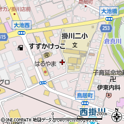 静岡県掛川市大池2970周辺の地図