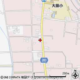 静岡県磐田市大久保265-3周辺の地図