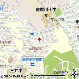 香里三井団地Ａ２７棟周辺の地図