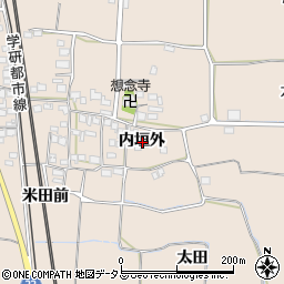京都府相楽郡精華町下狛内垣外周辺の地図