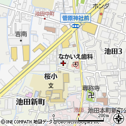 大阪府寝屋川市池田新町5周辺の地図