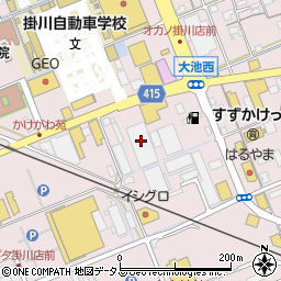 静岡県掛川市大池2887周辺の地図