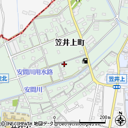 静岡県浜松市中央区笠井上町460周辺の地図