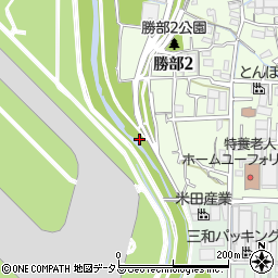 大阪府豊中市勝部2丁目13周辺の地図