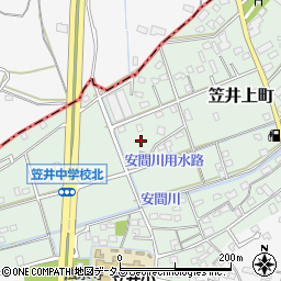 静岡県浜松市中央区笠井上町374周辺の地図