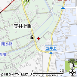 静岡県浜松市中央区笠井上町470周辺の地図