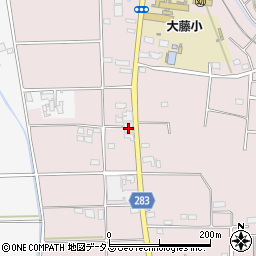 静岡県磐田市大久保267周辺の地図