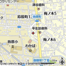 兵庫県伊丹市伊丹梅ノ木周辺の地図