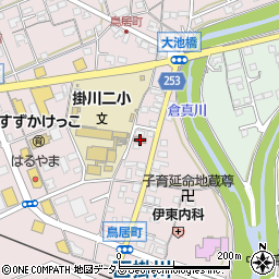 静岡県掛川市大池371周辺の地図