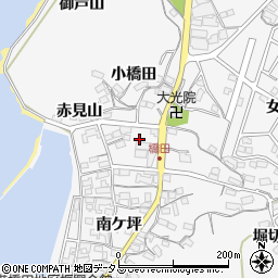 愛知県蒲郡市西浦町赤浜周辺の地図