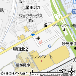 ローソン京阪交野タウン店周辺の地図