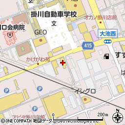 ネッツトヨタ静浜掛川大池店周辺の地図