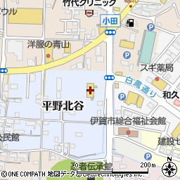 三重日産上野城北店周辺の地図