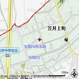 静岡県浜松市中央区笠井上町385周辺の地図