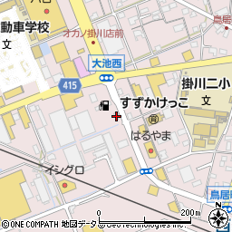 静岡県掛川市大池2931周辺の地図