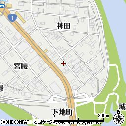 愛知県豊橋市下地町宮腰24周辺の地図