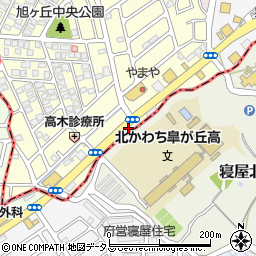 東香里南町整骨院周辺の地図