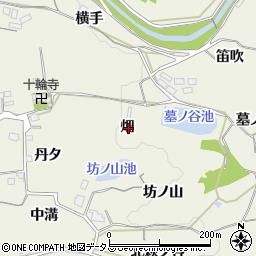 京都府木津川市山城町平尾畑周辺の地図