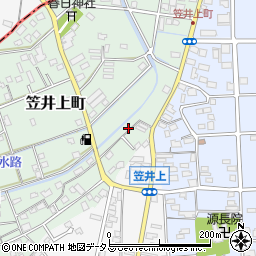 静岡県浜松市中央区笠井上町477周辺の地図