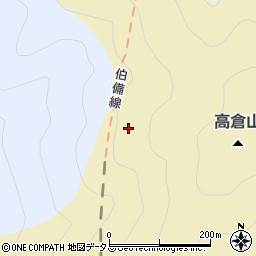 高倉山トンネル周辺の地図