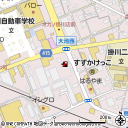 ＥｎｅＪｅｔ掛川大池ＳＳ周辺の地図