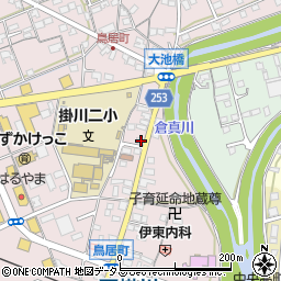 静岡県掛川市大池368周辺の地図