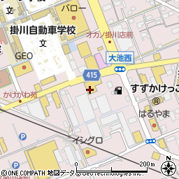 静岡県掛川市大池2889周辺の地図