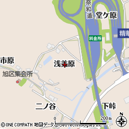 京都府相楽郡精華町下狛浅美原周辺の地図