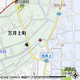 静岡県浜松市中央区笠井上町480周辺の地図