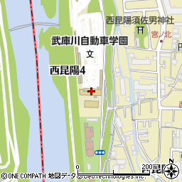 武庫川自動車学園周辺の地図