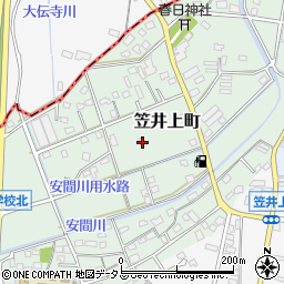 静岡県浜松市中央区笠井上町304周辺の地図