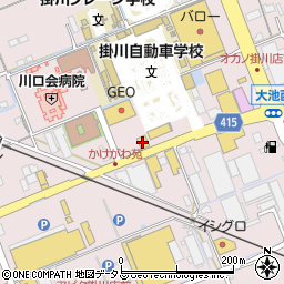 焼肉屋さかい掛川店周辺の地図