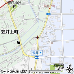 静岡県浜松市中央区笠井上町501周辺の地図