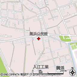 興浜公民館周辺の地図
