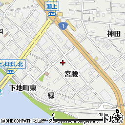愛知県豊橋市下地町宮腰65周辺の地図
