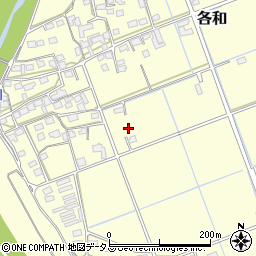 静岡県掛川市各和182周辺の地図