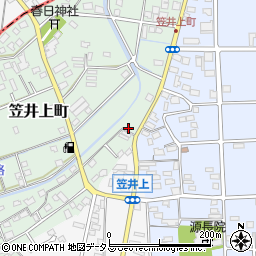 静岡県浜松市中央区笠井上町500周辺の地図
