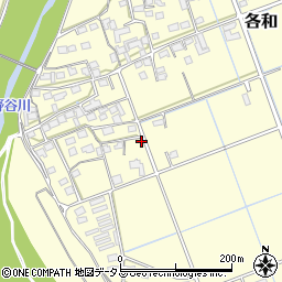 静岡県掛川市各和113周辺の地図