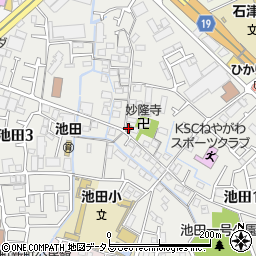 池田川公民館周辺の地図