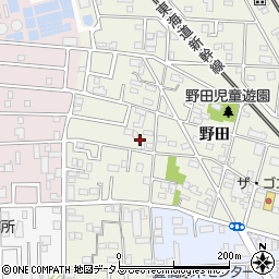 愛知県豊橋市野田町野田周辺の地図