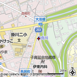 静岡県掛川市大池1020周辺の地図