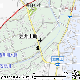 静岡県浜松市中央区笠井上町297周辺の地図