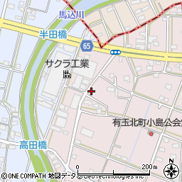 静岡県浜松市中央区有玉北町155周辺の地図
