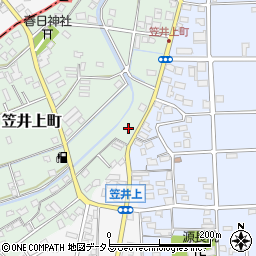 静岡県浜松市中央区笠井上町498周辺の地図
