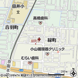 緑町公民館周辺の地図