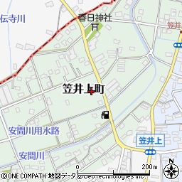 静岡県浜松市中央区笠井上町299周辺の地図