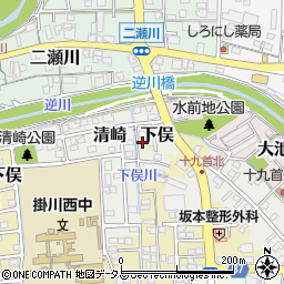 静岡県掛川市清崎48周辺の地図