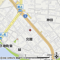愛知県豊橋市下地町宮腰61周辺の地図