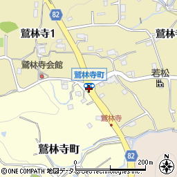 鷲林寺町周辺の地図