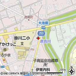 静岡県掛川市大池365周辺の地図